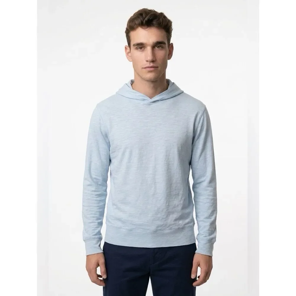 J. Crew Men's Sky Blue Light Weight Hoodie Size Small